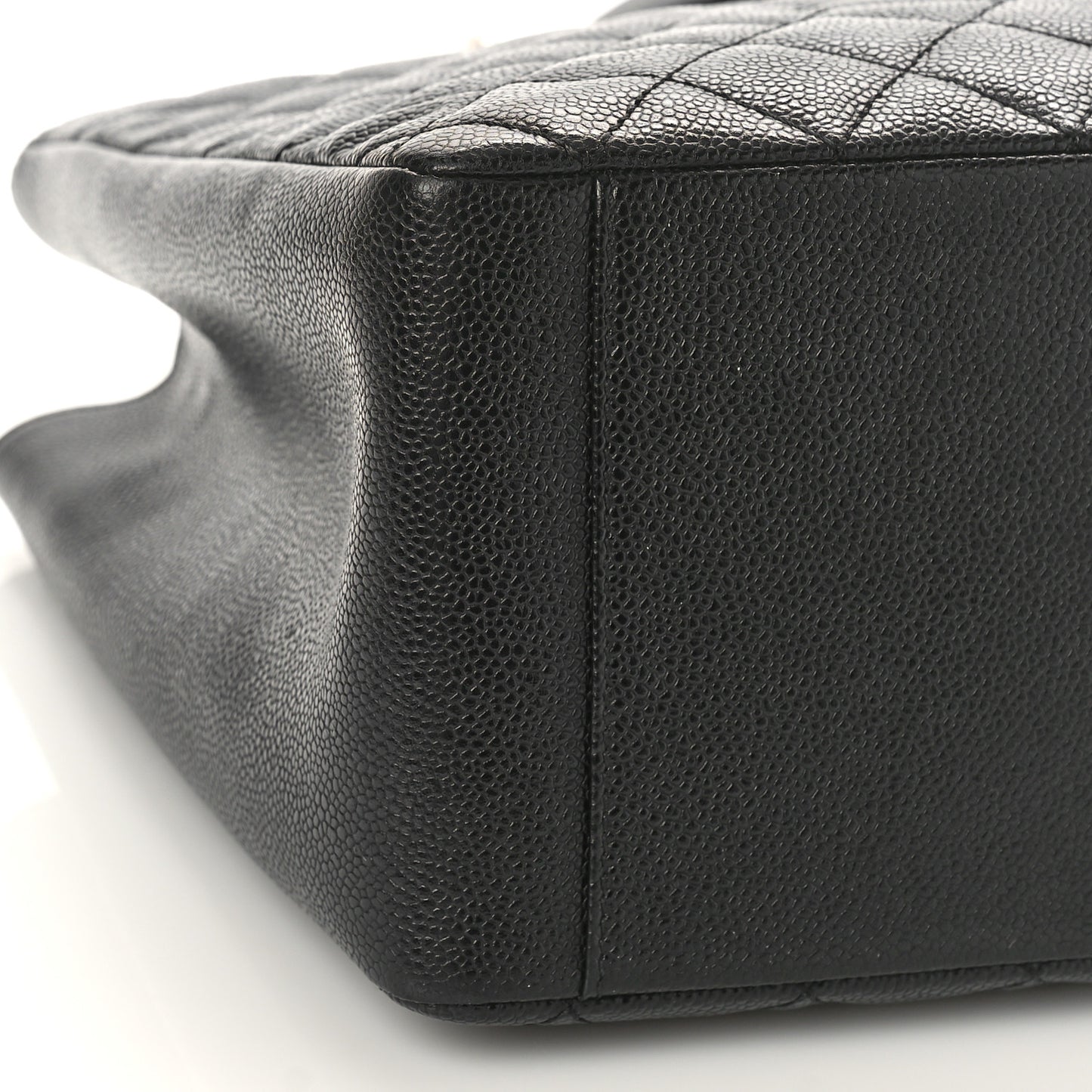 Caviar Quilted Grand Shopping Tote GST Black