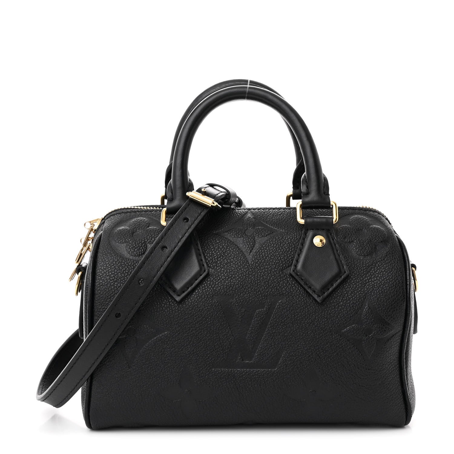 Louis Vuitton Empreinte Monogram Giant Speedy Bandouliere 20 Black 1 of 11