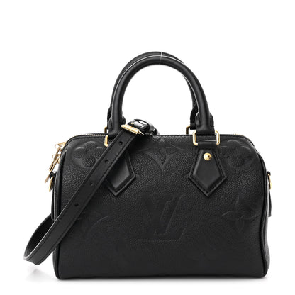 Louis Vuitton Empreinte Monogram Giant Speedy Bandouliere 20 Black 1 of 11