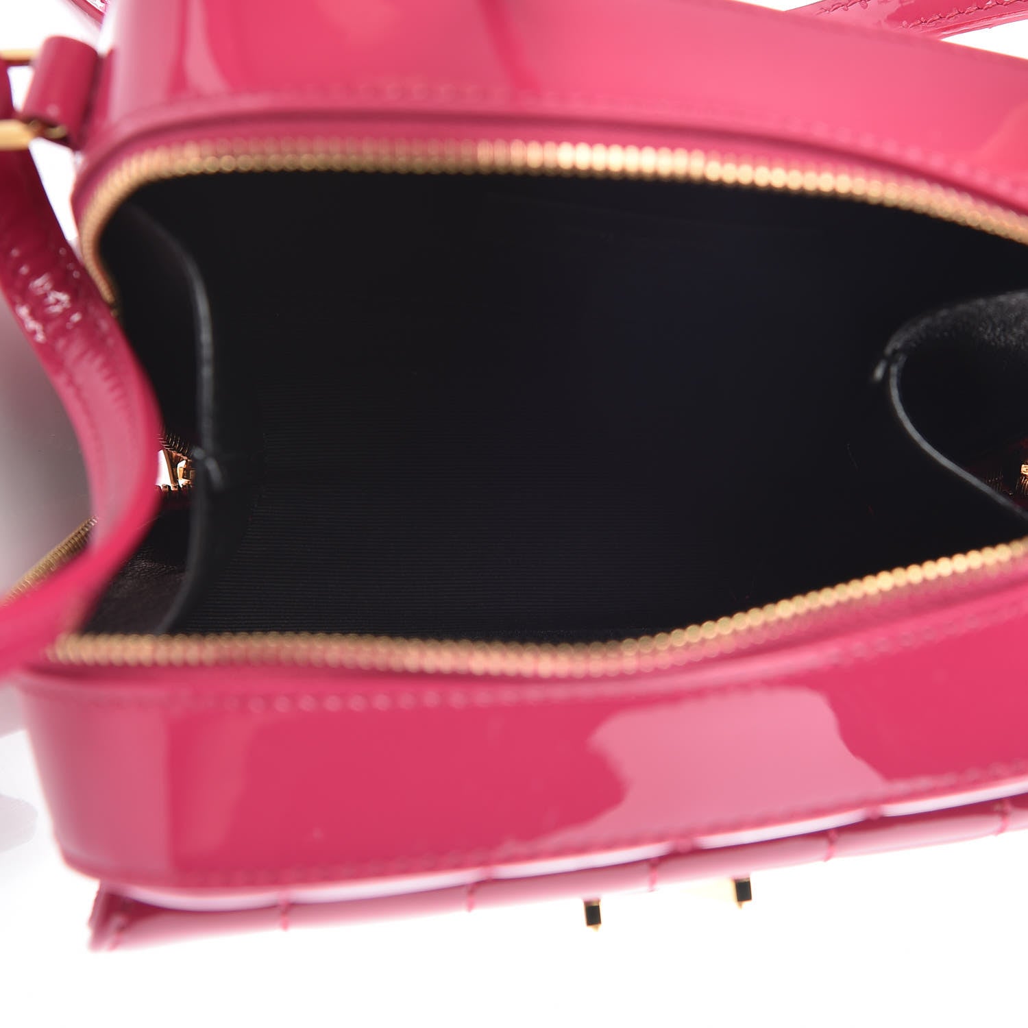 Saint Laurent Patent Matelasse Monogram Toy Vicky Camera Bag Bubblegum 5 of 8