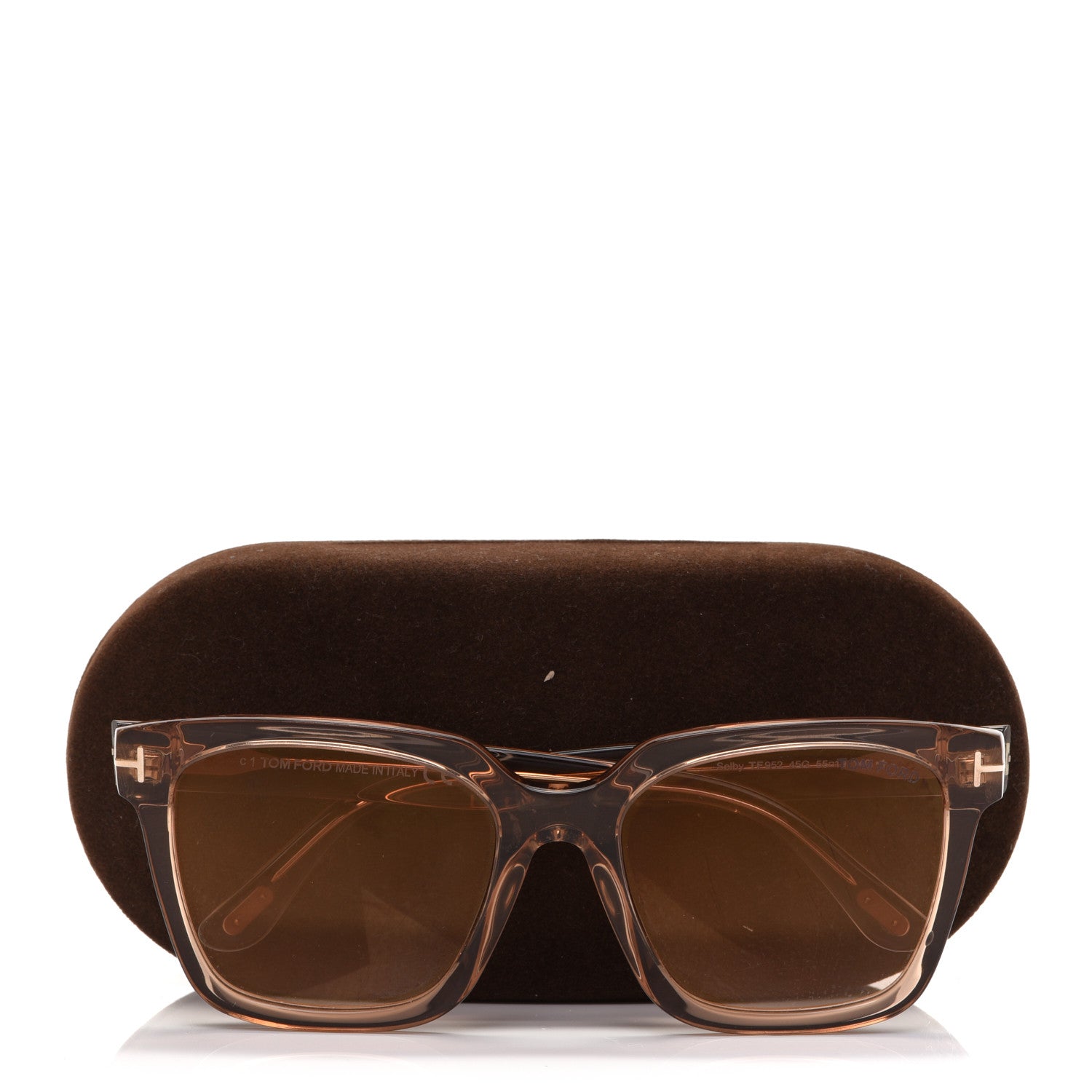 Tom Ford Acetate Selby Square Sunglasses TF952 Brown 8 of 8