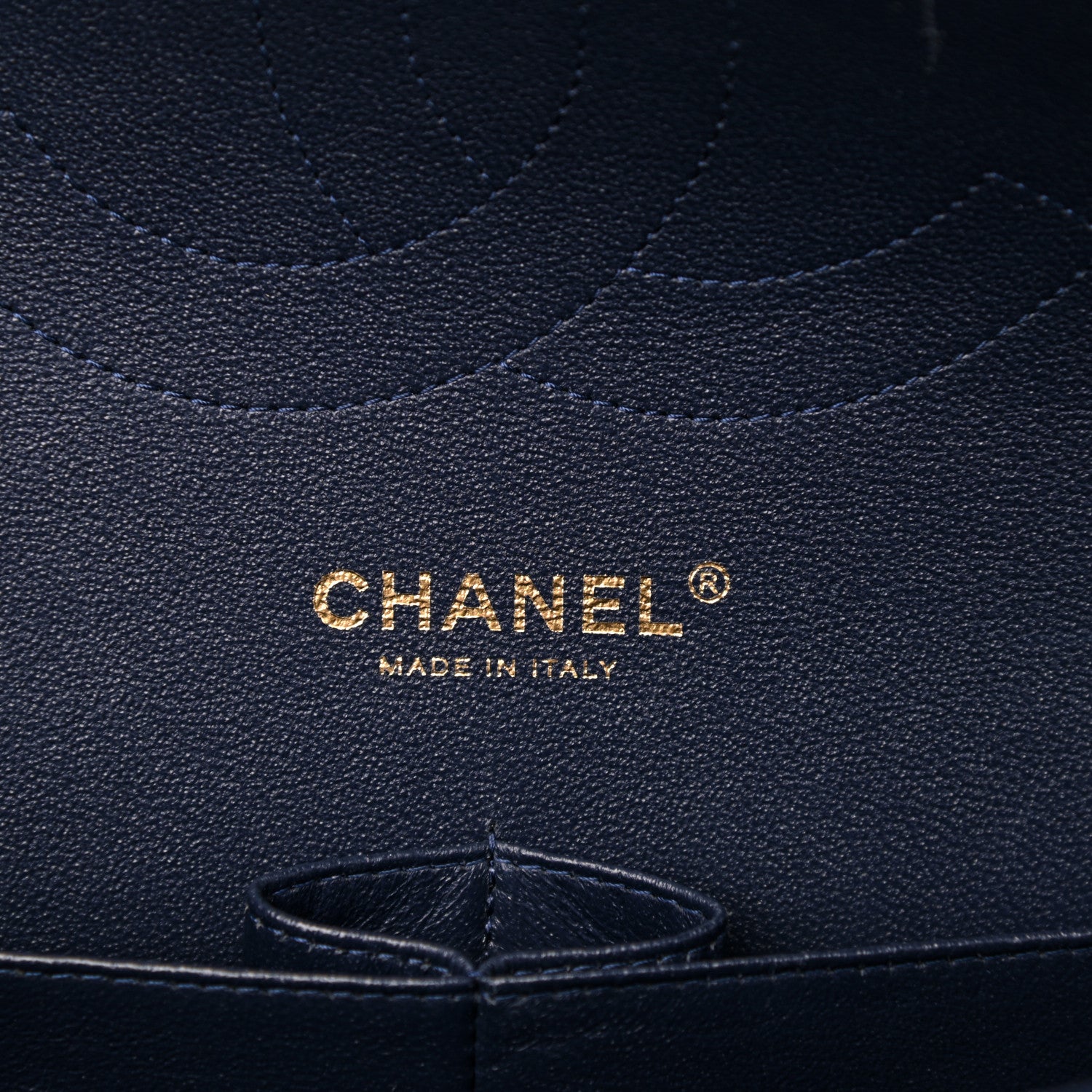 Chanel Lambskin Quilted Jumbo Double Flap Navy Blue 6 of 13