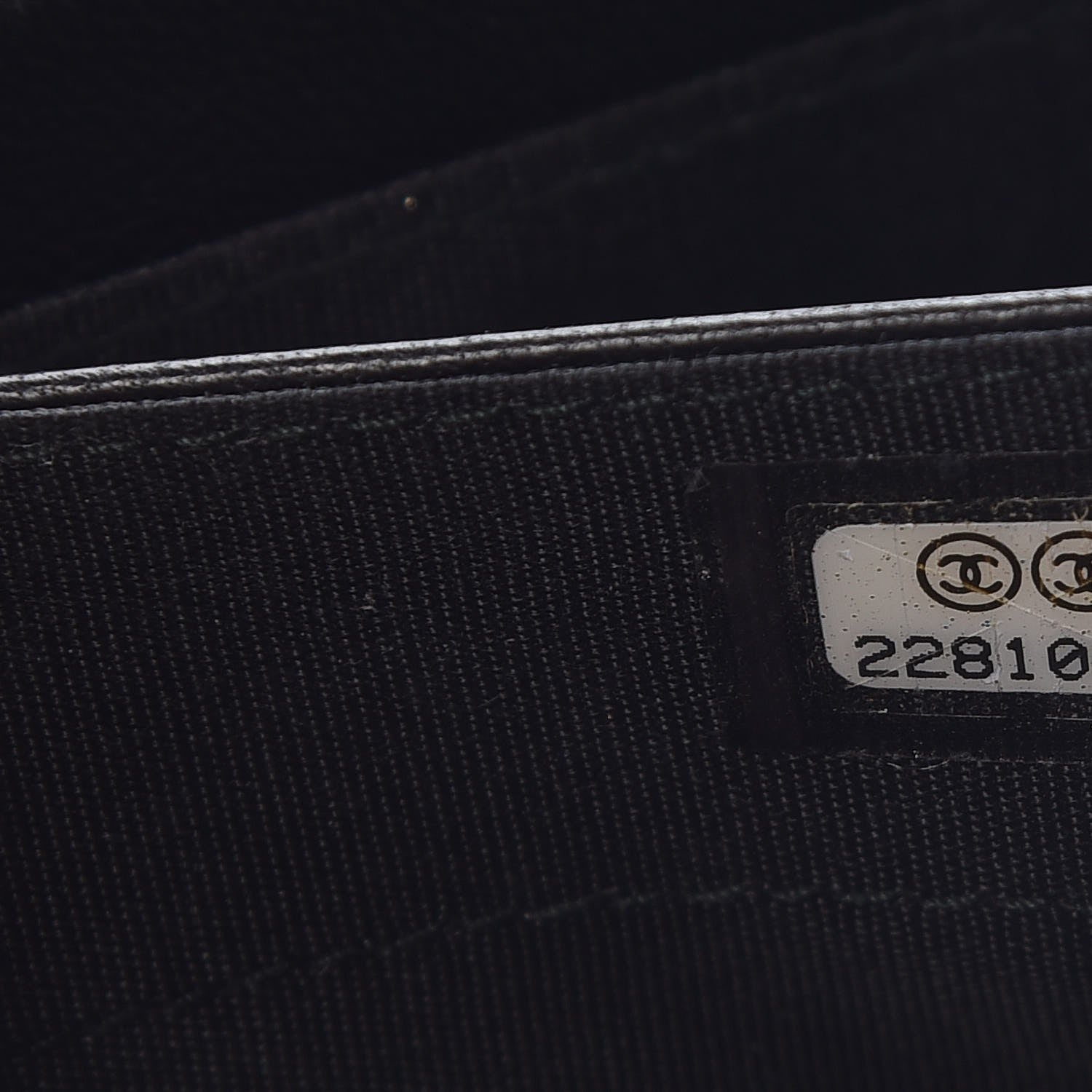 Chanel Lambskin Studded Chain Wallet Black 9 of 9