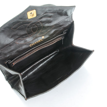 Chanel Lambskin Quilted Envelope Single Flap Brown 5 of 12
