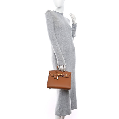 Hermes Epsom Birkin Sellier 25 Gold 2 of 9