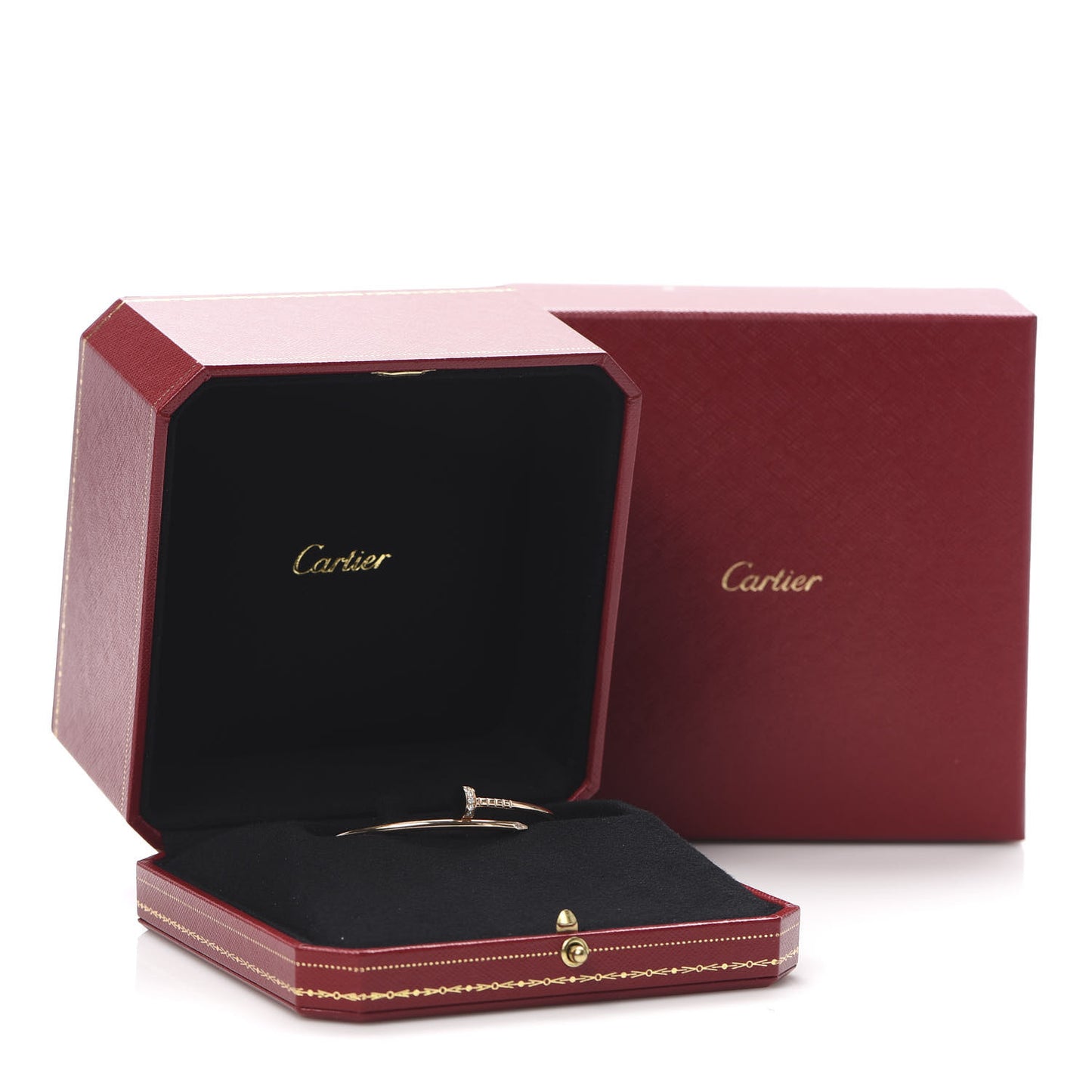 18K Pink Gold Diamond Small Juste Un Clou Bracelet 15