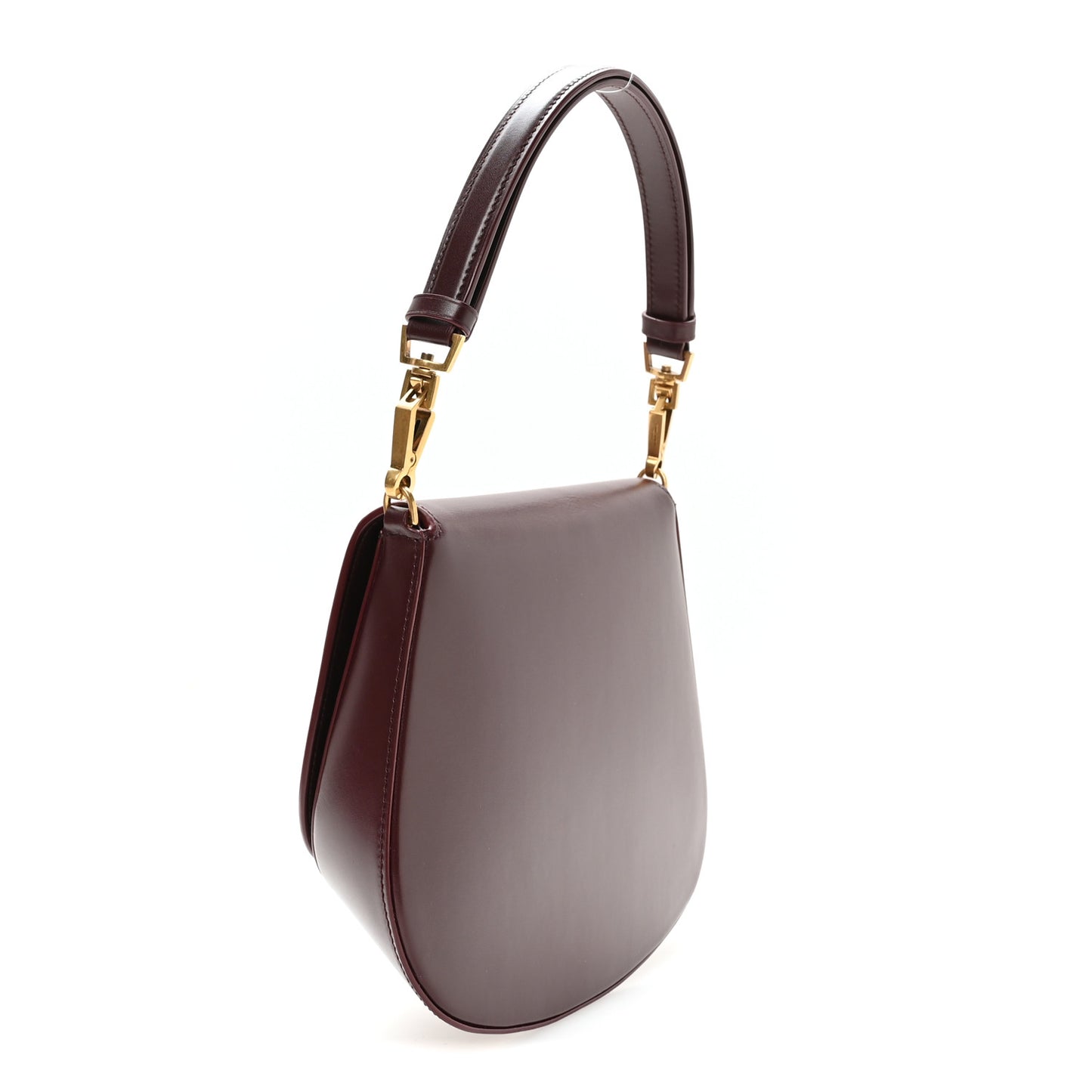 Box Calfskin Mini Voltaire Top Handle Bag Cabernet