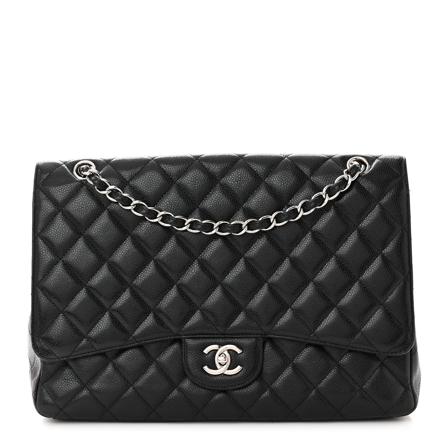 Chanel Caviar Quilted Maxi Single Flap Black 1 of 15