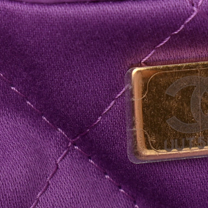 Chanel Shiny Calfskin Quilted Small Chanel 22 Purple 8 of 11