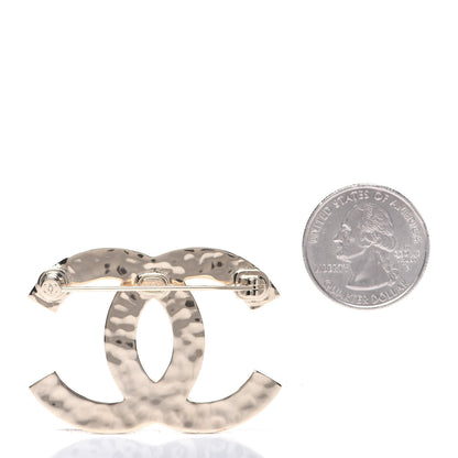 Chanel Baguette Crystal Logo CC Brooch Gold 2 of 7