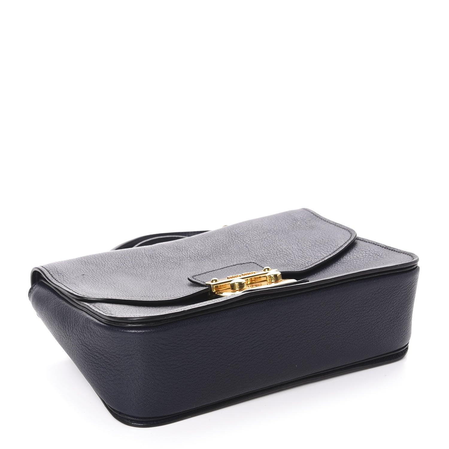 Miu Miu Goatskin Madras Shoulder Bag Navy 5 of 13