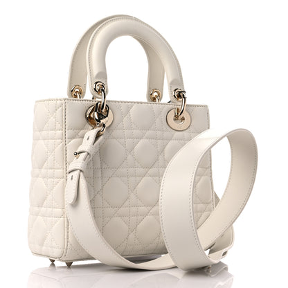 Christian Dior Lambskin Cannage Small Lady Dior White 3 of 8