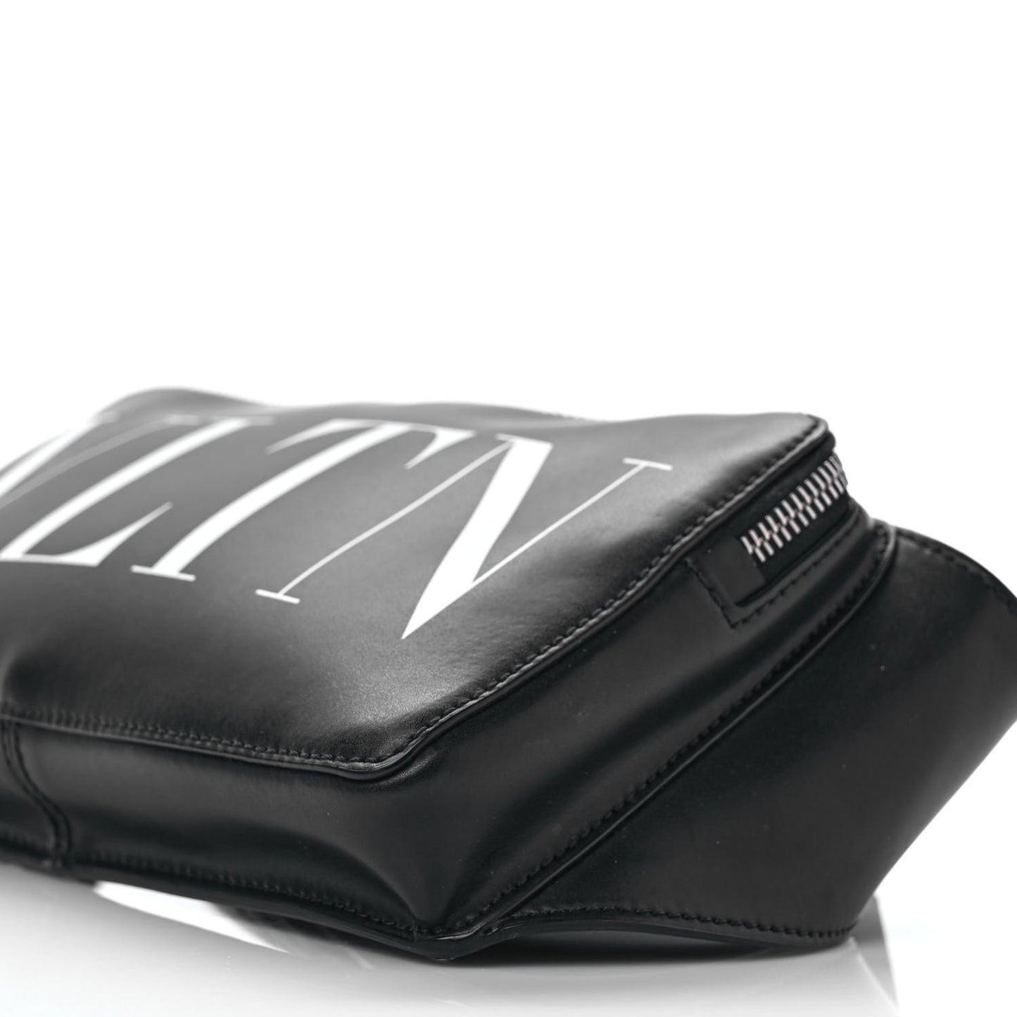 Calfskin VLTN Belt Bag Black White