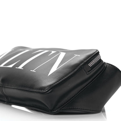 Valentino Garavani Calfskin VLTN Belt Bag Black White 8 of 11