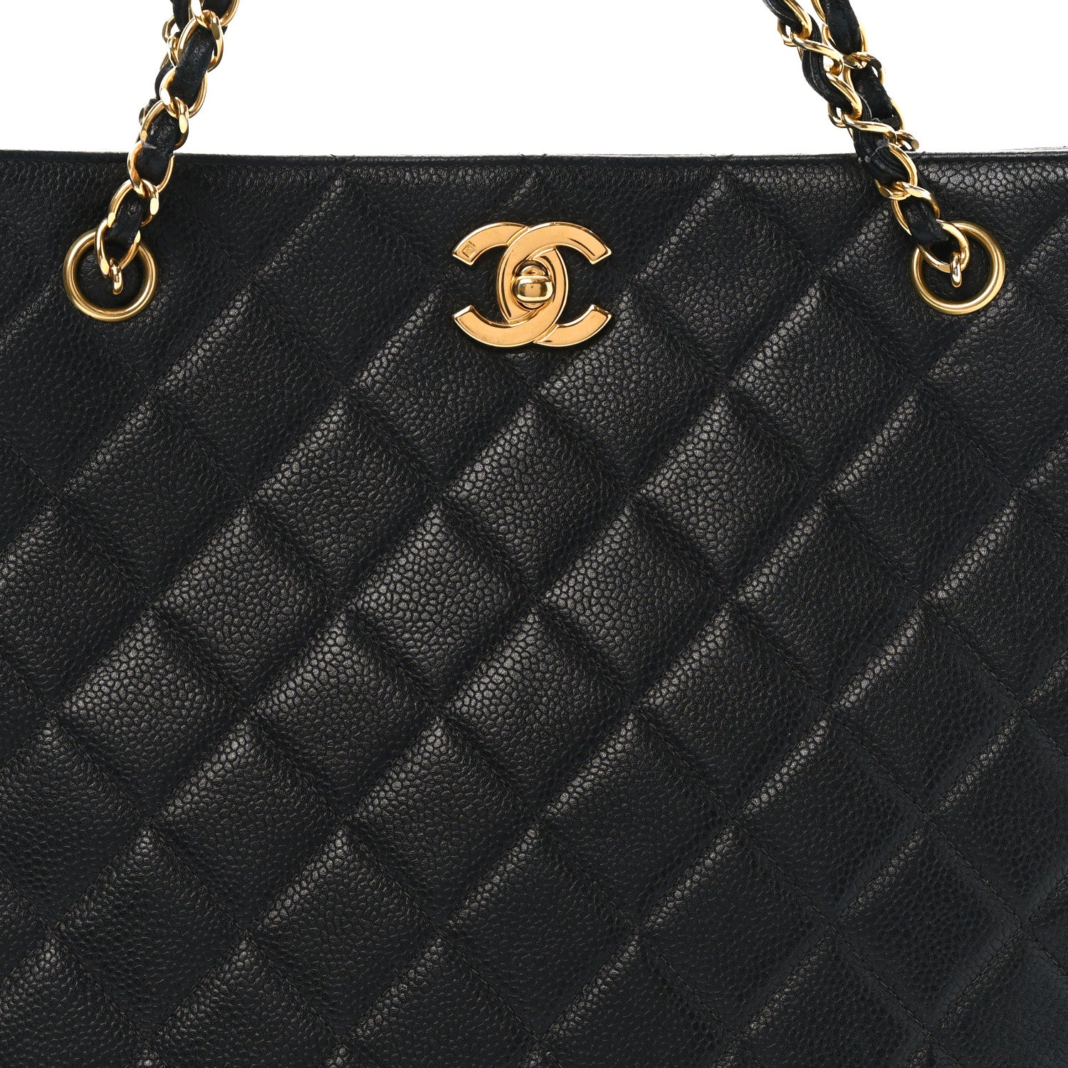 Chanel Caviar Quilted Shopper Tote Black 8 of 10