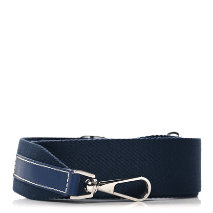 Goyard Canvas Calfskin Adjustable Shoulder Strap Navy Blue 1 of 5