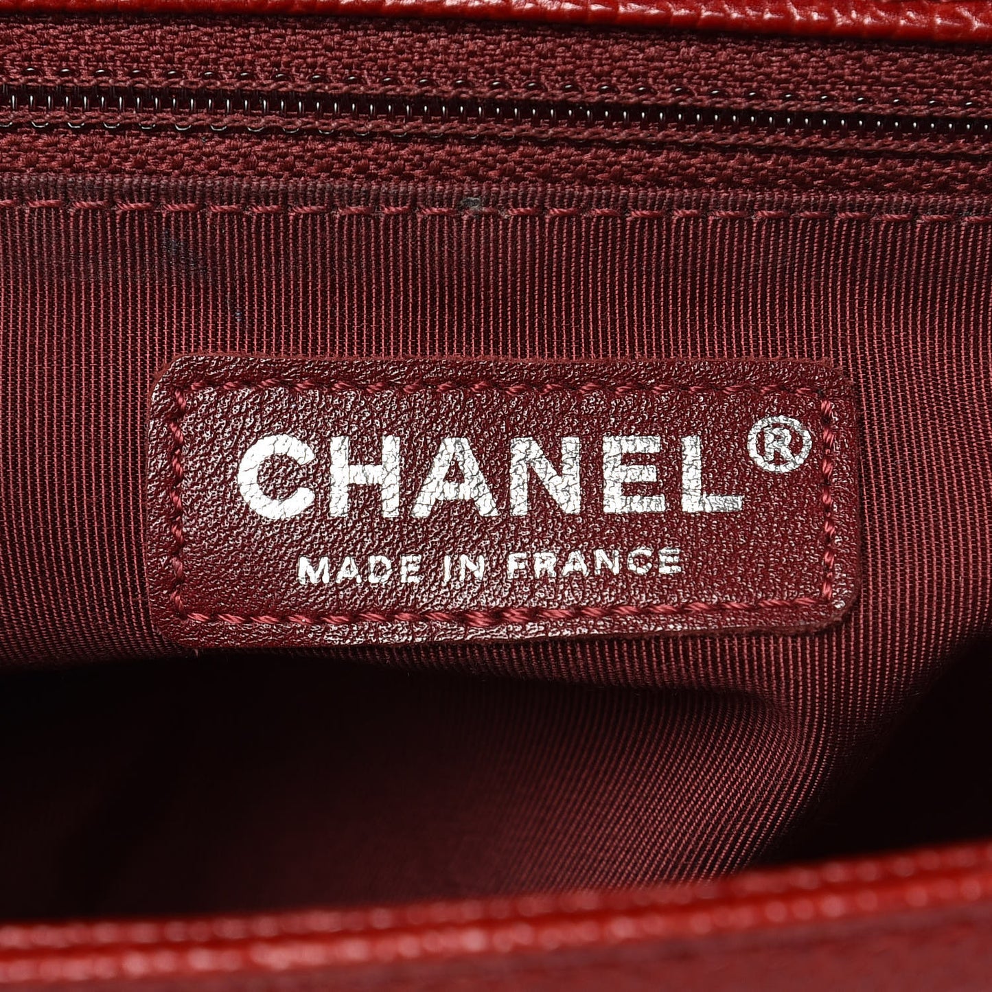 Caviar Quilted New Medium Boy Flap Dark Red