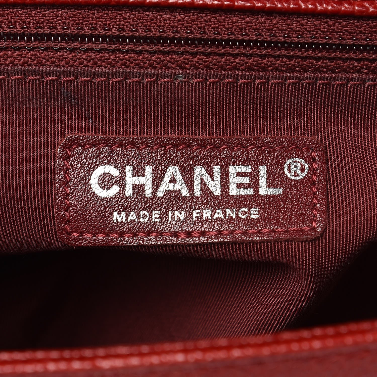 Chanel Caviar Quilted New Medium Boy Flap Dark Red 10 of 33