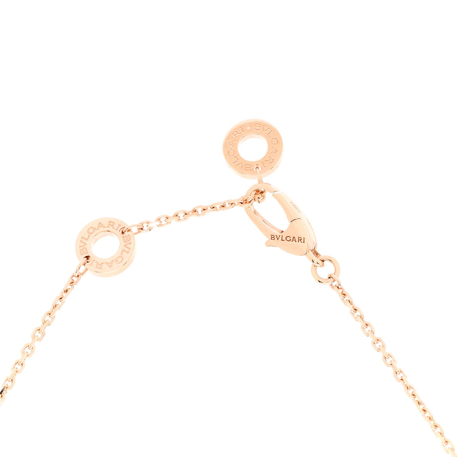 Bulgari 18K Rose Gold Diamond Ruby Mother of Pearl Large Divas' Dream Pendant Necklace 4 of 6