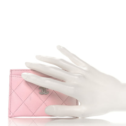 Chanel Caviar Quilted Card Holder Light Pink 2 of 9
