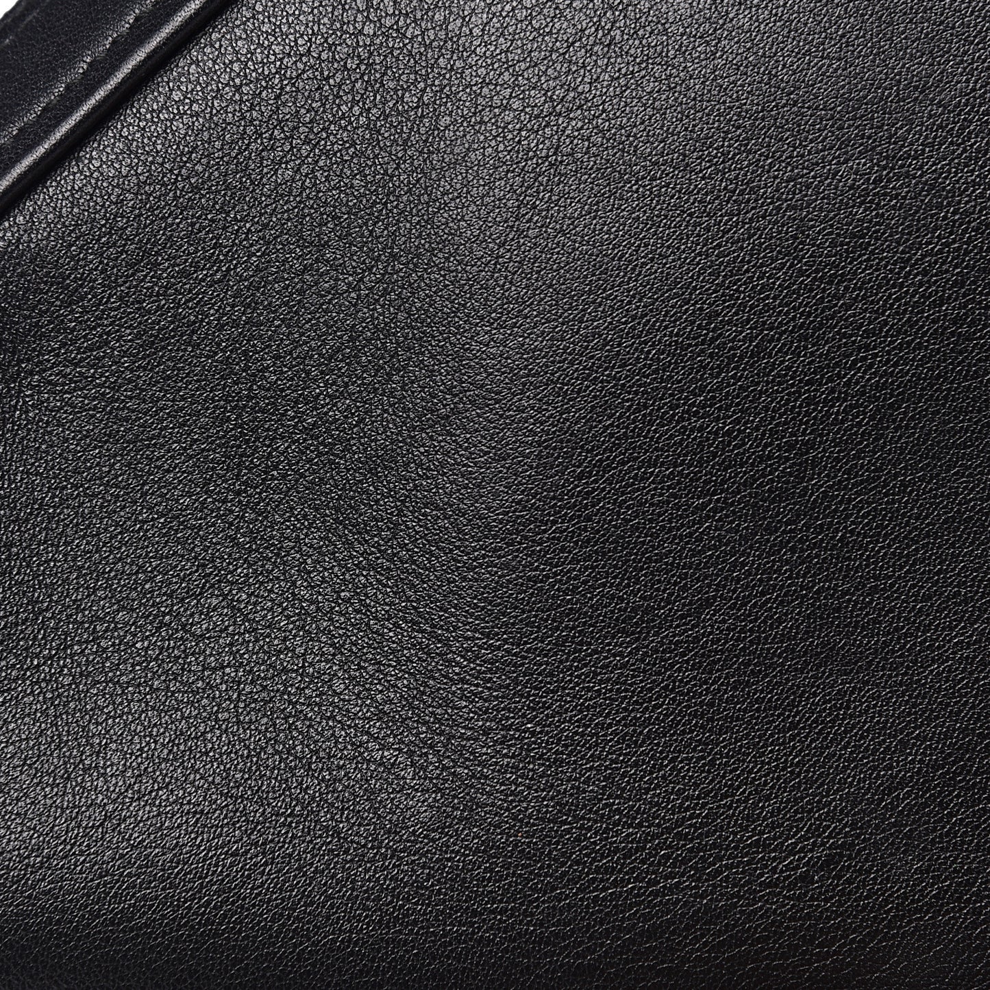 Calfskin M Triangle Pouch Black