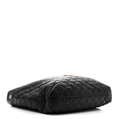 Saint Laurent Lambskin Quilted Maxi Icare Shopping Tote Black 5 of 11