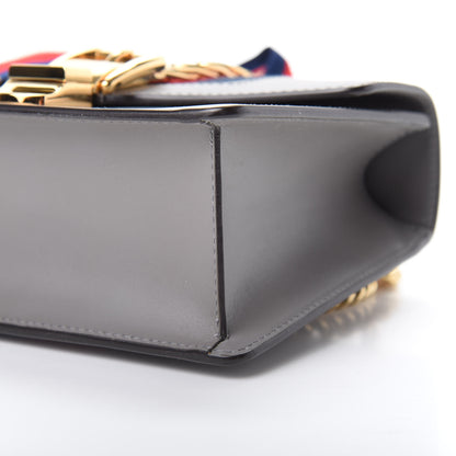 Gucci Calfskin Mini Sylvie Chain Shoulder Bag Deep Grey 10 of 10