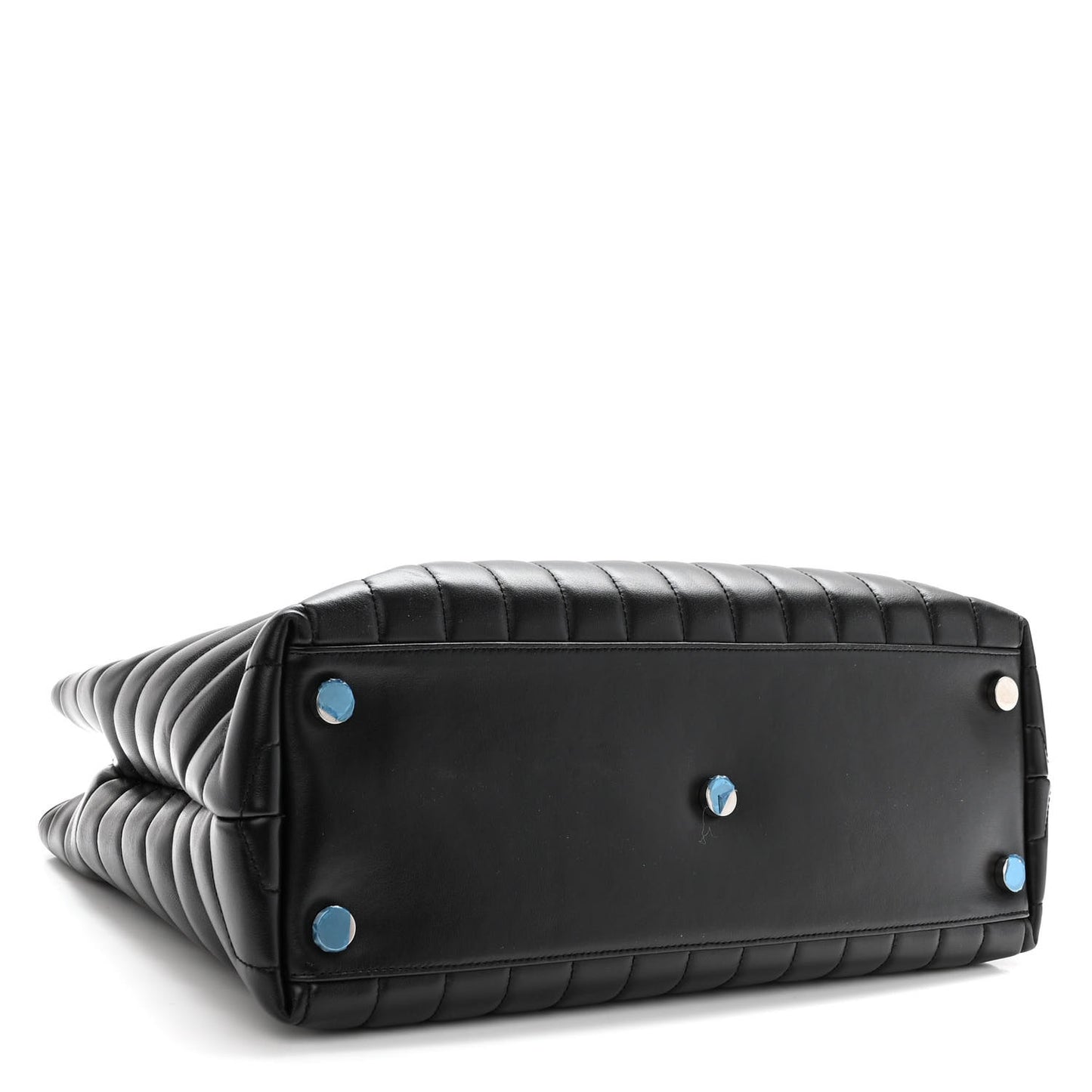 Calfskin Y Quilted Monogram Large Loulou Shopper Black