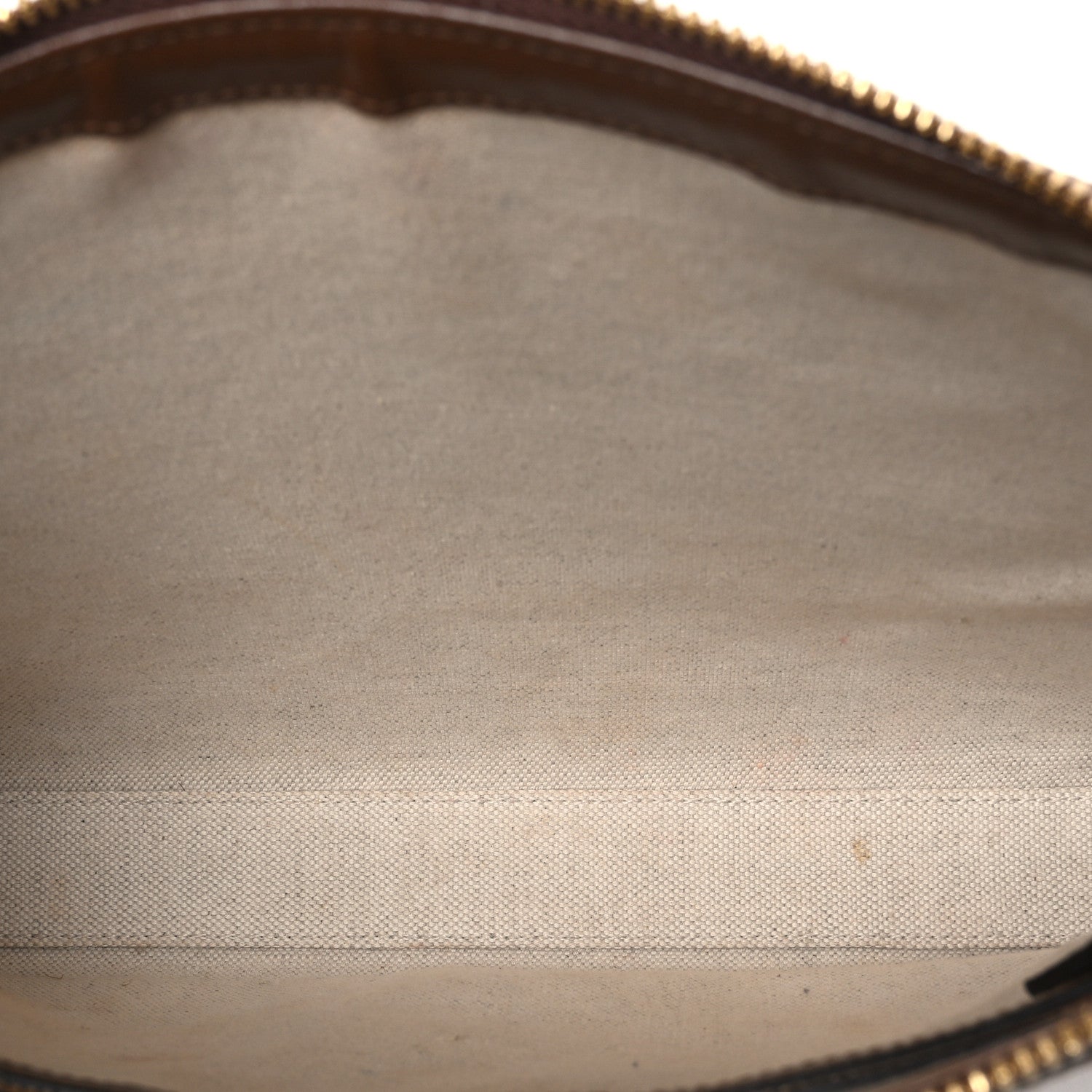 Gucci GG Supreme Monogram Azalea Calfskin Retro Interlocking G Wristlet Messenger Bag Beige Ebony Brown Sugar 5 of 10