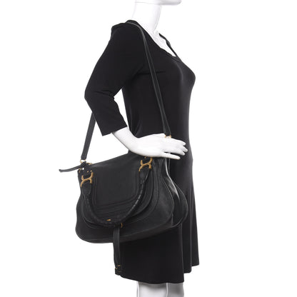 Chloe Calfskin Medium Marcie Satchel Black 2 of 11