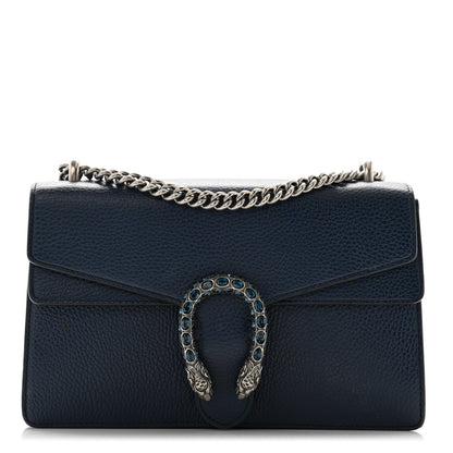Gucci Pebbled Calfskin Small Dionysus Shoulder Bag Blue Agata 1 of 12