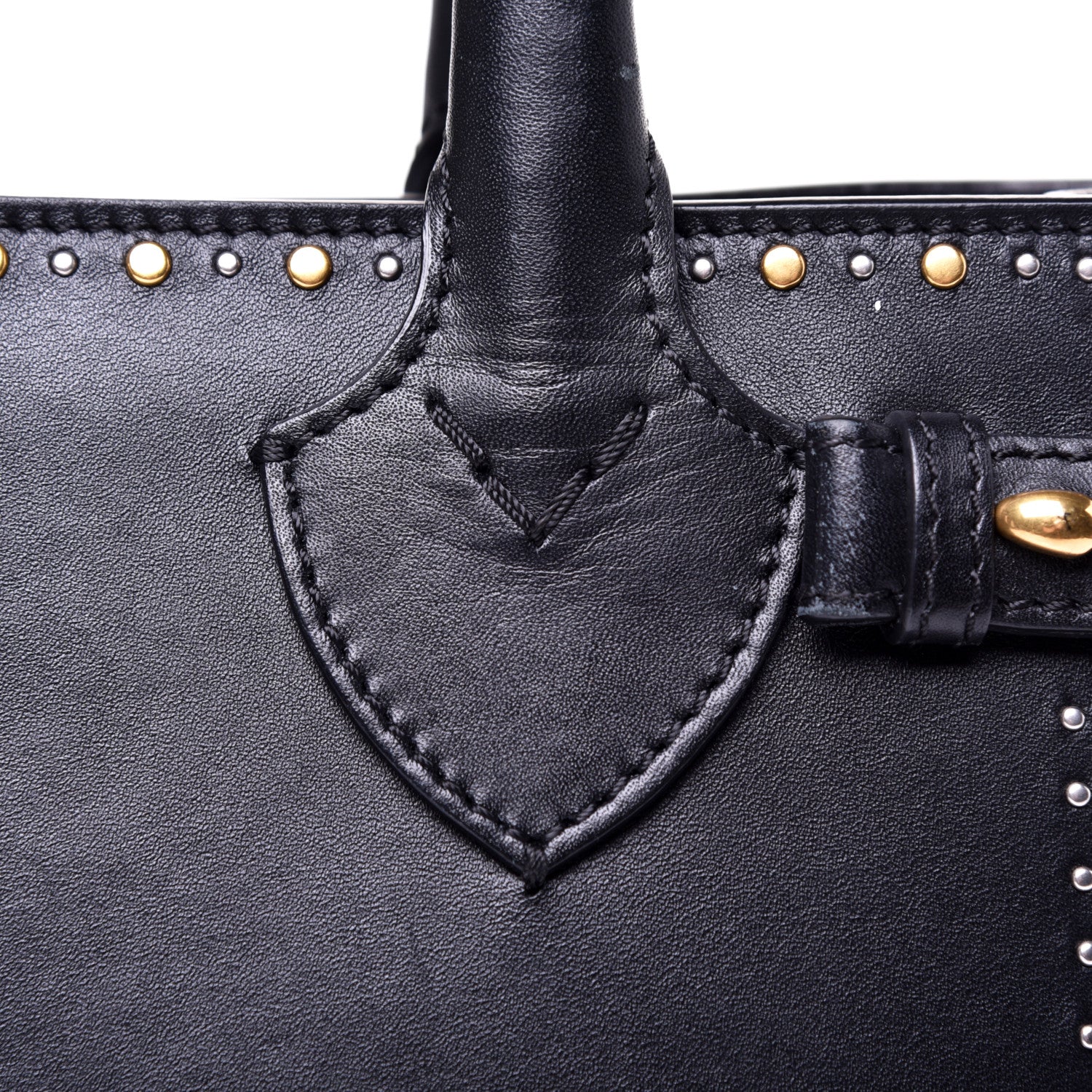 Burberry Smooth Calfskin Riveted Small Banner Tote Black 13 of 19