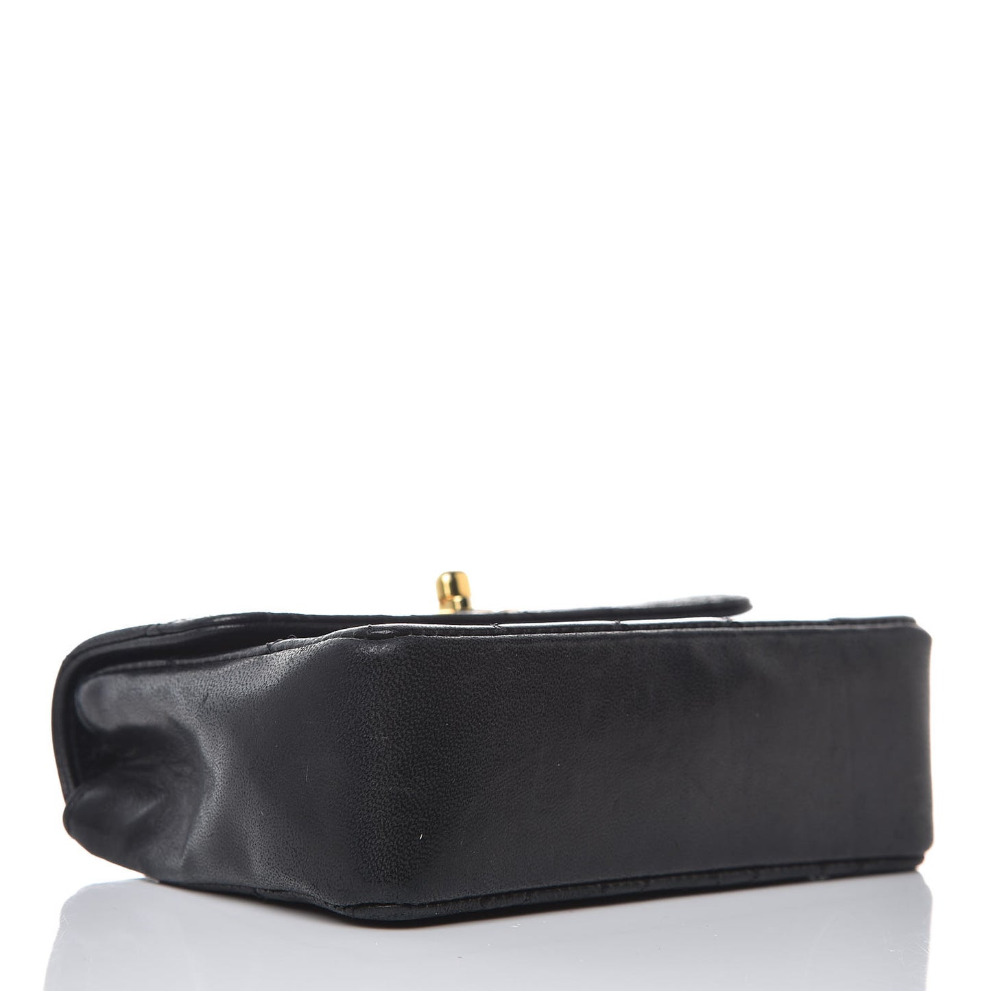 Lambskin Quilted Extra Mini Flap Black