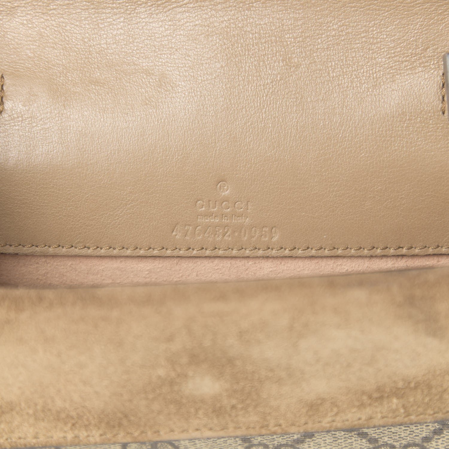 Gucci GG Supreme Monogram Super Mini Dionysus Shoulder Bag Taupe 6 of 10
