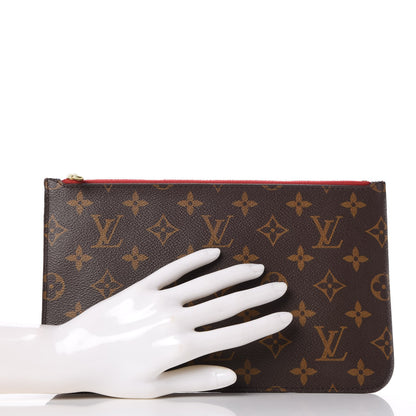 Louis Vuitton Monogram Neverfull MM GM Pochette Cherry 2 of 11