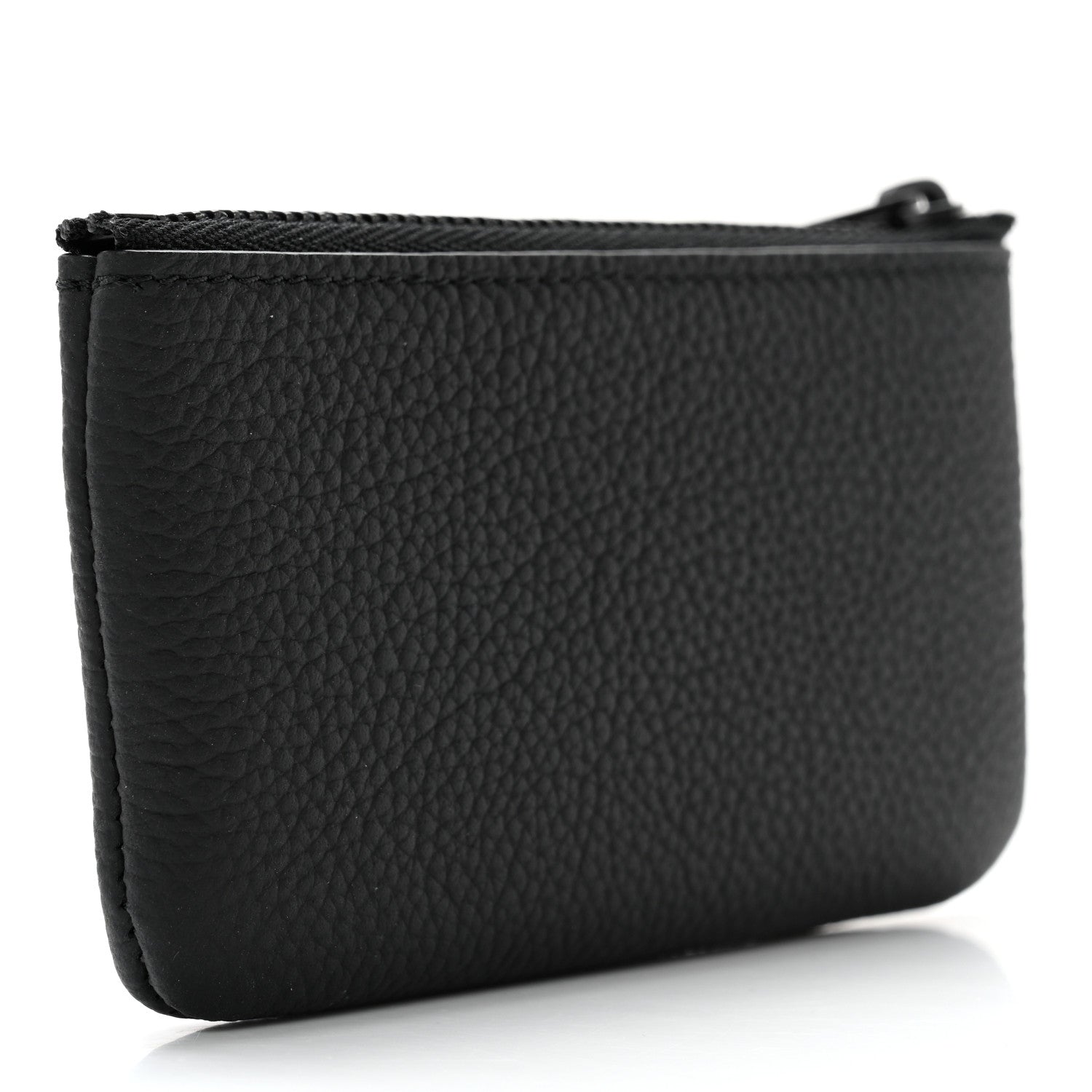 Louis Vuitton Grained Calfskin Aerogram Key Pouch Black 3 of 9