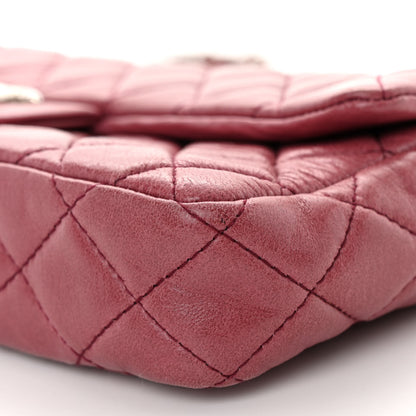 Chanel Lambskin Quilted East West Flap Dark Red 9 of 9