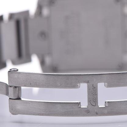 Cartier Stainless Steel Pink Mother of Pearl 20mm Tank Francaise Quartz Watch 6 of 9