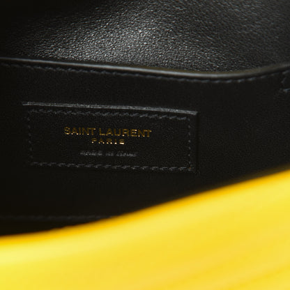 Saint Laurent Lambskin Matelasse Chevron Monogram Small Sulpice Bag Mimosa 6 of 11