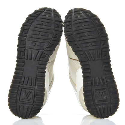 Louis Vuitton Suede Reverse Monogram Run Away Sneakers 37 White 5 of 24