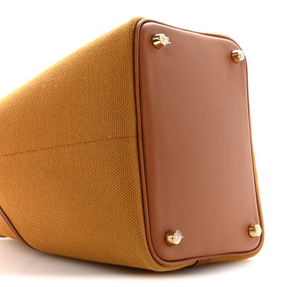 Hermes Toile Goeland Swift Cargo Picotin Lock 18 Desert Gold 9 of 11