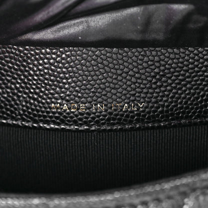 Chanel Caviar Fabric Quilted Foldable Tote With Chain Black Multicolor 6 of 19