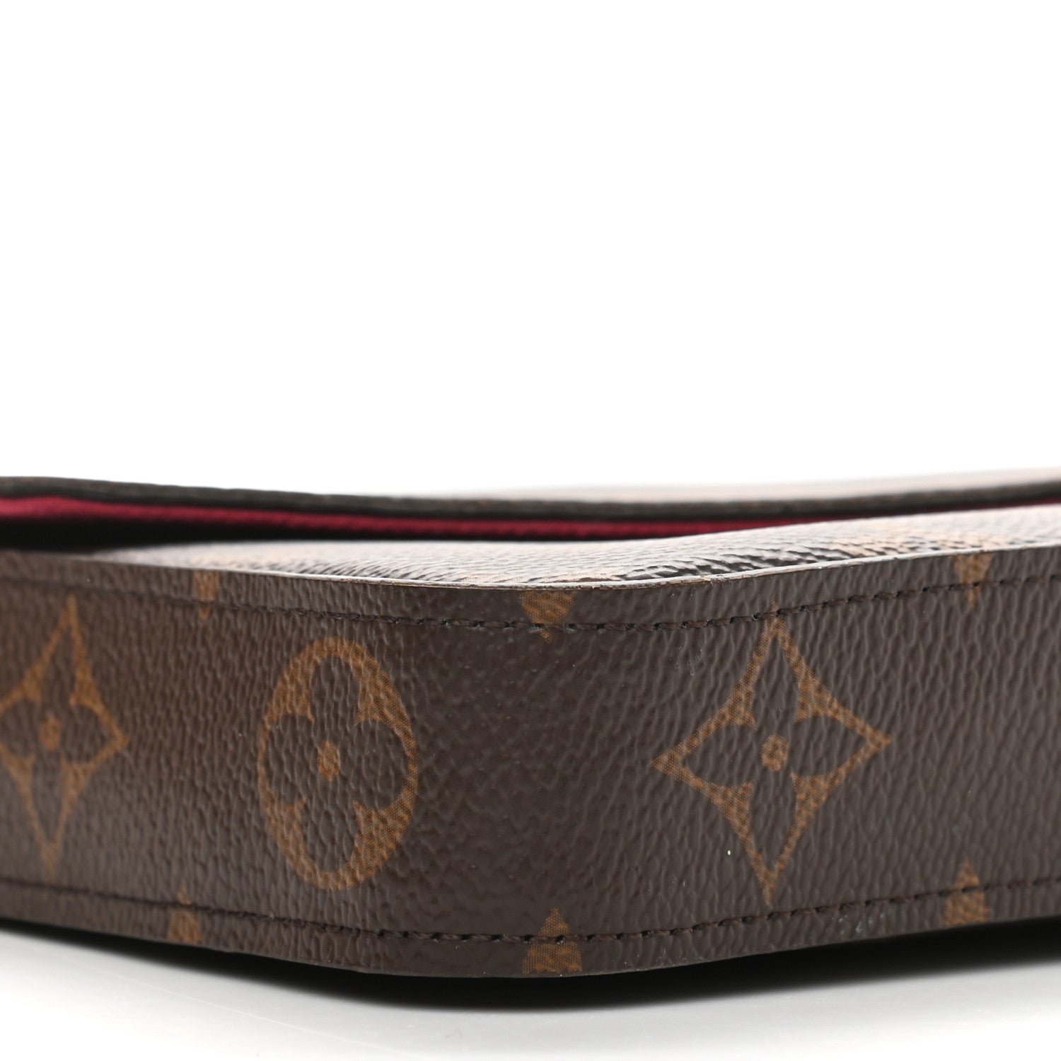 Louis Vuitton Monogram Pochette Felicie Chain Wallet Fuchsia 10 of 13
