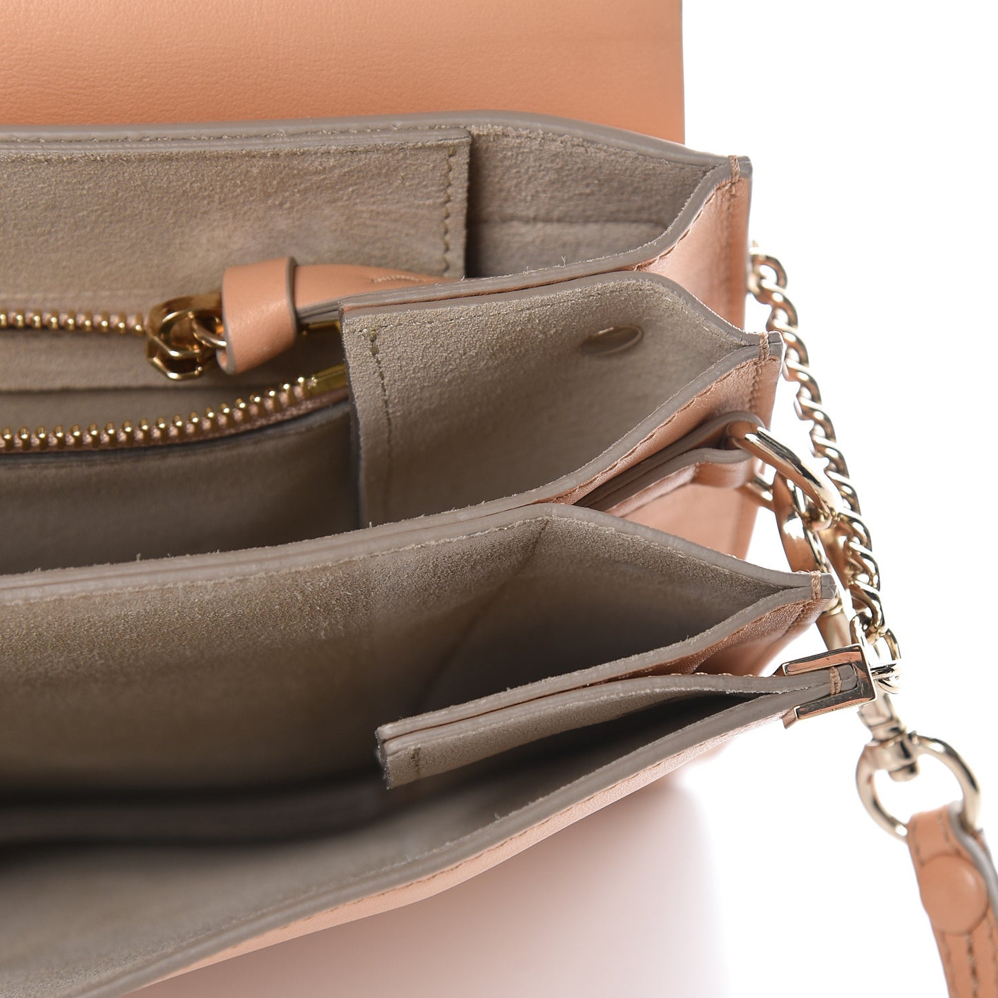 Calfskin Suede Medium Faye Shoulder Bag Blushy Pink