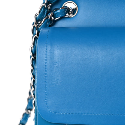 Chanel Patent Quilted Jumbo Double Flap Blue 11 of 13
