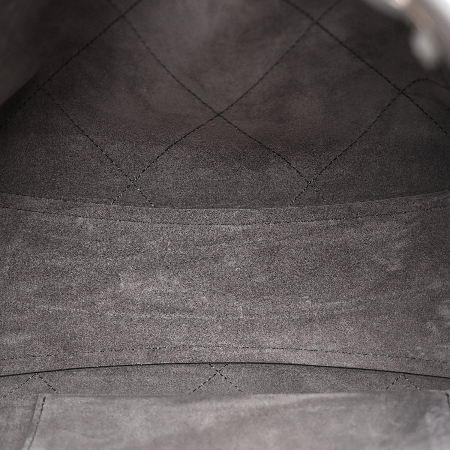 Chanel Grained Nubuck Caviar Quilted Large Shopping Bag Grey 6 of 13