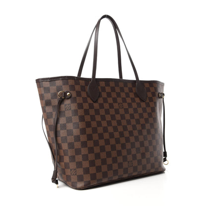 Louis Vuitton Damier Ebene Neo Neverfull MM Rose Ballerine 3 of 11