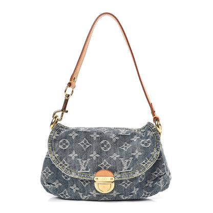 Louis Vuitton Monogram Denim Mini Pleaty Blue 1 of 10