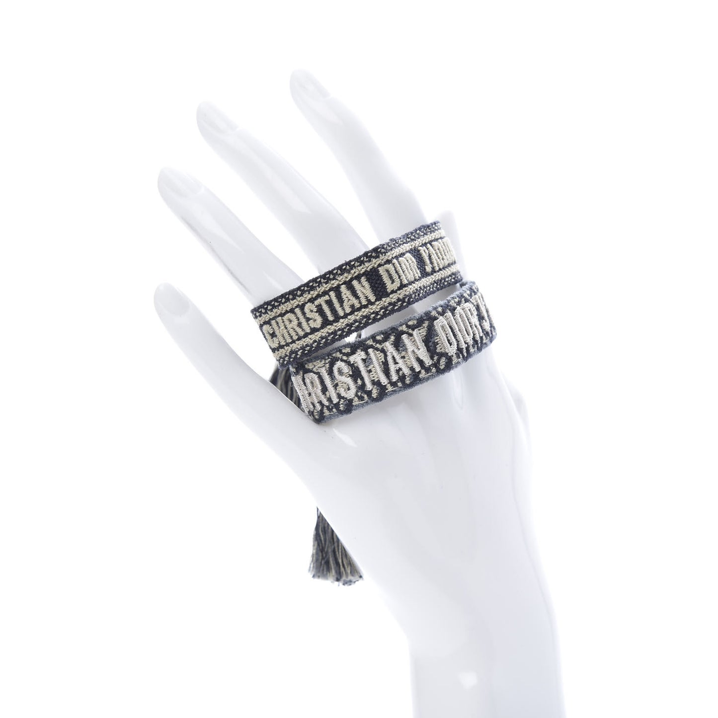 Woven Cotton J'Adior Friendship Bracelet Set Navy
