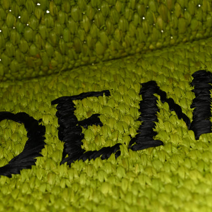 Loewe X PAULA'S IBIZA Raffia Font Tote Meadow Green 10 of 11